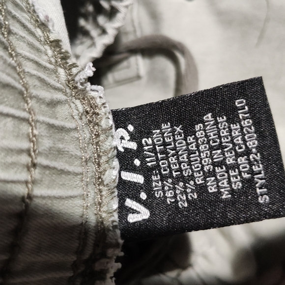 Light Sage Cargo Pants with Drawstring - Picture 6 of 6